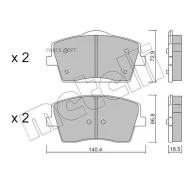 ������� ��������� �������� Geely Tugella FY11 2.0L 19/11- Volvo XC40 2.0L 18/12- Metelli 2211860 2211860 ����