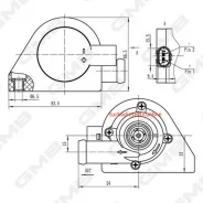 ����� ������� ���������� /GMB ��� Volkswagen Passat; Gewvw006; 1K0965561B 702074610 V10160005 GMB GEWVW006 ����
