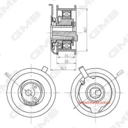 �������� ����� ��� /� ����� GMB ��� Audi A4 19942001 Avant A6 19942005; 67*30*8,2; GTB0270; (PB1003 ) 1987949359 V55426 ATB2202 GMB GTB0270 ����