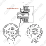 �������� ����� ��� /� ����� GMB ��� Skoda Octavia 19962004 1.6 AEE; 62*22*8.2; GTB0450; V55428 ATB2205 10295 GMB GTB0450 ����