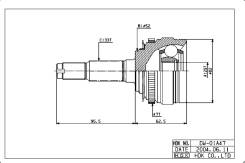 ���� �������� /������ /����� HDK ��� Espero 19911999 Lanos 1997 Nubira; 29*52*33; DW001A47; 96298467 96257801 96486854 HDK DW001A47 ����