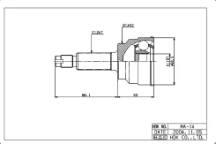 ���� �������� /�������� ������ /����� HDK ��� Mazda Demio Ford Festiva; 19*52*24; MA014; (MAE014A TG6814 TG6814Z44) B00122510A B00222610A B00225400A H...