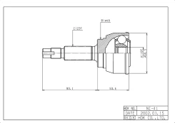 ���� �������� /�������� HDK ��� Nissan K10 19891992; NI041; 3910124B00 HDK NI041 ����