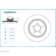 ���� ��������� ������ FORD Focus 04-/08-/Volvo C30/C70 (TRW DF4422) C220R0743 Cworks C220R0743 C220R0743 ����