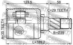 ���� ���������� 35x39x29 | ����� ��� | Febest 0211T31MTLH 0211T31MTLH ����