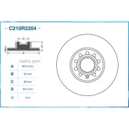 ���� ��������� �������� Skoda Superb 02-08/VW Passat 00-05 (TRW DF2652) C210R2204 Cworks C210R2204 C210R2204 ����