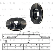 ���� ��������� OPEL Corsa/Meriva/Tigra 01- �����. ����. Blitz BS0143 BS0143 ����