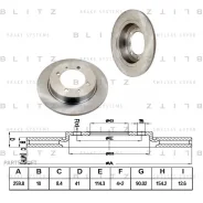 ���� ��������� Mitsubishi Carisma/Space 95- ����. Blitz BS0163 BS0163 ����