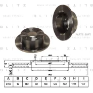 ���� ��������� PSA/FIAT Jumper/Boxer/Ducato 94- ����. Blitz BS0175 BS0175 ����