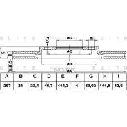 ���� ��������� Hyundai Elantra/Matrix/Avante 01- �����. ����. Blitz BS0210 BS0210 ����
