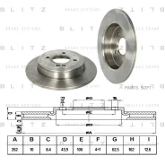 ���� ��������� Hyundai/KIA Solaris/RIO 10- ����. Blitz BS0345 BS0345 ����