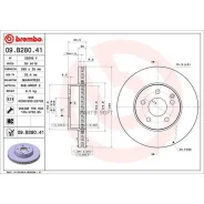 ���� ��������� UV Coated | ����� | Brembo 09B28041 09B28041 ����