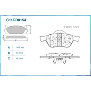 ������� ��������� �������� Renault Laguna II (TRW GDB1540) C11CR0154 Cworks C11CR0154 C11CR0154 ����