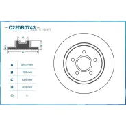 ���� ��������� ������ FORD Focus 04-/08-/Volvo C30/C70 (TRW DF4422) C220R0743 Cworks C220R0743 C220R0743 ����