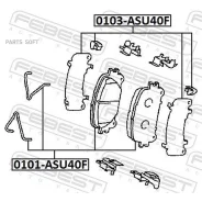 ��������� �������� ��� �������� ������� Febest 0103ASU40F 0103ASU40F ����