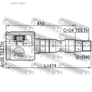 ���� ���������� 26x40x24 | ����� ���� | Febest 0111ACV40RH 0111ACV40RH ����