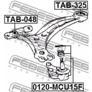 ����� ������� Lexus RX 98-03, Toyota Camry V10/V20 0120-MCU15F Febest 0120MCU15F 0120MCU15F ����