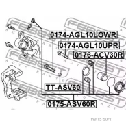 ����������� ���� �������� Toyota Camry V40/V50 0175-ASV60R Febest 0175ASV60R 0175ASV60R ����
