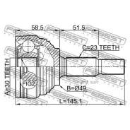 ���� �������� 30x49x23 | ����� ����/��� | Febest 0210G15RA 0210G15RA ����