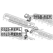 ���� ������������� ���� ����� Honda CR-V 07-17, Great WALL Hover H6 11-17 0323-RERL Febest 0323RERL 0323RERL ����