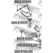 ����� ������� ������� Mazda BT-50 UN 2006-2011 0520-BT50UP Febest 0520BT50UP 0520BT50UP ����