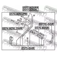 ������� ���� ����� Mazda 6 GG/GH 0577-MZ6RL Febest 0577MZ6RL 0577MZ6RL ����
