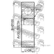 ���� ���������� 33x100 | ����� ����/��� | Febest 23115021 23115021 ����