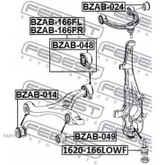 ����������� ������ ���� ����� Mercedes BENZ ML-Class 166 2011- BZAB-166FL Febest BZAB166FL BZAB166FL ����