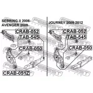 ����������� ���� �������� ������ Chrysler Sebring II 2006-2010 CRAB-050 Febest CRAB050 CRAB050 ����