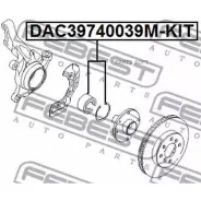 ��������� ������� �������� FORD Transit Connect (TC7) 2002-2013 DAC39740039M-KIT Febest DAC39740039MKIT DAC39740039MKIT ����