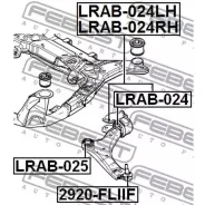 ����������� ��������� ������ ������ (��������������) | ��� ����/��� | Febest LRAB024LH LRAB024LH ����