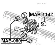 ����������� ���� ����� Mitsubishi Lancer CS/CY MAB-114Z Febest MAB114Z MAB114Z ����