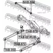 ����������� ���� ������ ������ ������ Toyota Sparky S221E/S231E 2000-2003 TAB-573 Febest TAB573 TAB573 ����
