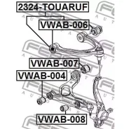 ����������� ������ AUDI Q7 2007-2015 �����. ����. Febest VWAB008 VWAB008 ����