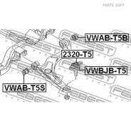 ����������� ������ �������� VW Amarok I/II, Transporter V VWAB-T5S Febest Vwabt5S VWABT5S ����
