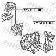 ����� ��������� AUDI A1 2011-2018 ���������� ����. Febest VWM6RRH VWM6RRH ����