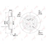 ���� ��������� ������������� (350x20) | ��� | Lynxauto BN1064 BN1064 ����