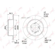 ���� ��������� ��������������� (269x9) | ��� | Lynxauto BN1149 BN1149 ����