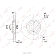 ���� ��������� ������������� (312x25) | ����� | Lynxauto BN1207 BN1207 ����