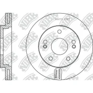 ���� ��������� Hyundai/KIA Sonata/Tucson/Magentis/Sportag�E 01- ������. 280x26 NIBK RN1174 RN1174 ����