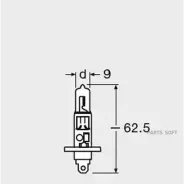 ������� �� 64150-1BL ����� �/� H1 (55W) P14,5s Original ������� 12V 64150-01B 4050300925264 Osram 6415001B 6415001B ����
