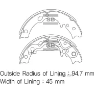 ��������� ������� ���������� Hyundai County 98- ���. Sangsin Brake SA159 SA159 ����