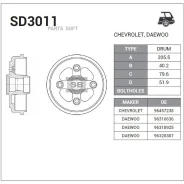������� ��������� Daewoo Matiz Sangsin Brake SD3011 SD3011 ����