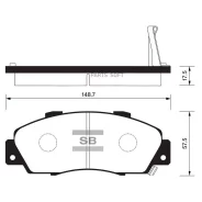 ������� ��������� �������� Honda Accord 2.0-3.0 90-03/Civic 1.8 16V 97-01 SP1076F Sangsin Brake SP1076F SP1076F ����