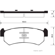 ������� ��������� Chevrolet Lacetti 03-06/Daewoo Nubira ������ SP1160 Sangsin Brake SP1160 SP1160 ����