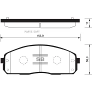 ������� ��������� �������� Hyundai Porter 04 SP1174 Sangsin Brake SP1174 SP1174 ����