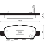 ������� ��������� Nissan X-Trail/Qashqai/Tiida/Infiniti FX/Renault Koleos ������ SP1184 Sangsin Brake SP1184 SP1184 ����