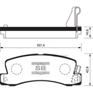 ������� ��������� �������� Toyota Celica 2.0 89-94/Camry 1.8-3.0 86-91 SP1208 Sangsin Brake SP1208 SP1208 ����