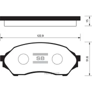 ������� ��������� �������� Mazda 323 1.4/1.6 98 SP1227 Sangsin Brake SP1227 SP1227 ����
