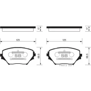 ������� ��������� Toyota RAV4 II 00-06 �������� SP1233 Sangsin Brake SP1233 SP1233 ����